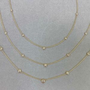 Diamond Bezel Necklace